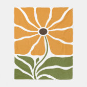 Couverture Polaire Fleur Boho (Devant)
