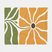Couverture Polaire Fleur Boho (Devant (Horizontal))