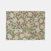 Couverture Polaire Fleur botanique de trèfle William Morris (Devant (Horizontal))