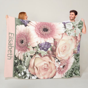 Couverture Polaire fleur, bouquet, floral, belle, décoration, fleur