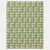Couverture Polaire Fleur Cactus (Devant)