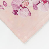 Couverture Polaire Fleur chrétienne rose Scripture (Coin)