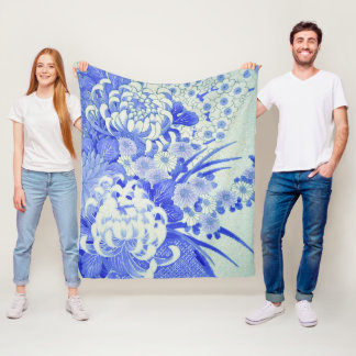Couverture Polaire Fleur Chrysanthemum, Design japonais