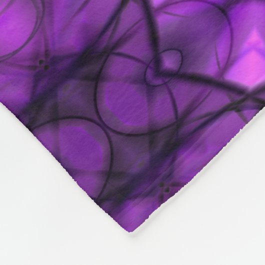 Couverture Polaire Fleur crépusculaire (Coin)