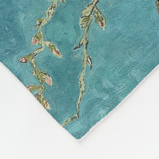 Couverture Polaire Fleur d'amande (Coin)