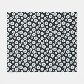 Couverture Polaire Fleur d'anémone Panda (Devant (Horizontal))
