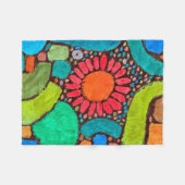 Couverture Polaire Fleur dans la vallée, Klee (Devant (Horizontal))