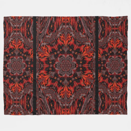 Couverture Polaire Fleur dans Velvet 1 (Devant (Horizontal))