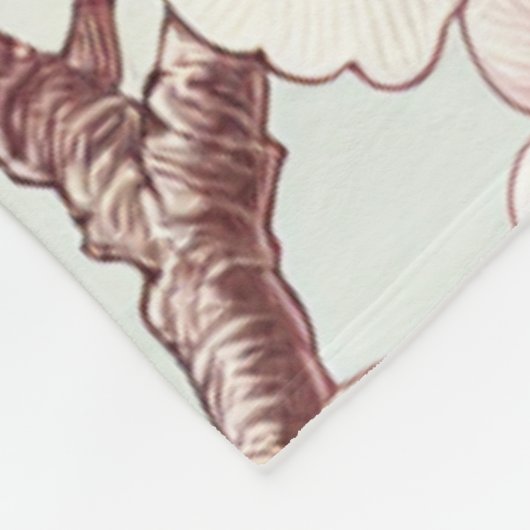 Couverture Polaire Fleur de cerise (Coin)