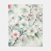 Couverture Polaire Fleur de Cerisier (Devant)