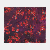 Couverture Polaire Fleur de Cerisier 3 (Devant (Horizontal))