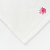 Couverture Polaire Fleur de cerisier Aquarelle Bébé (Coin)