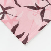 Couverture Polaire Fleur de cerisier blanc (Coin)
