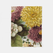 Couverture Polaire Fleur de chrysanthème mère florale (Devant)