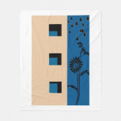 Couverture Polaire Fleur de construction (Devant)