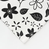 Couverture Polaire Fleur de crâne (couleur personnalisable d'arrière (Coin)