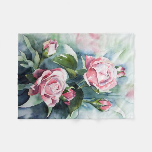 Couverture Polaire Fleur de jardin (Devant (Horizontal))
