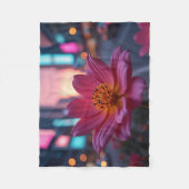 Couverture Polaire Fleur de lever de soleil moderne (Devant)