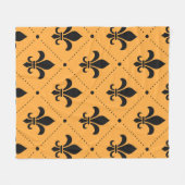 Couverture Polaire Fleur De Lis Motif (Devant (Horizontal))