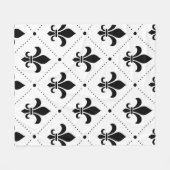 Couverture Polaire Fleur De Lis Motif (Devant (Horizontal))
