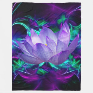 Couverture Polaire Fleur de lotus pourpre et sa signification