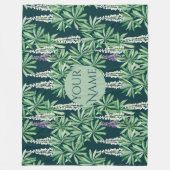 Couverture Polaire Fleur de lupin (Devant)
