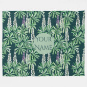 Couverture Polaire Fleur de lupin (Devant (Horizontal))