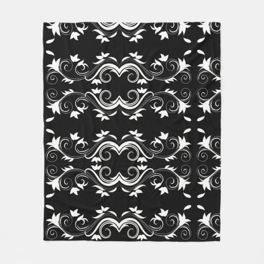 Couverture Polaire Fleur de minuit (Devant)