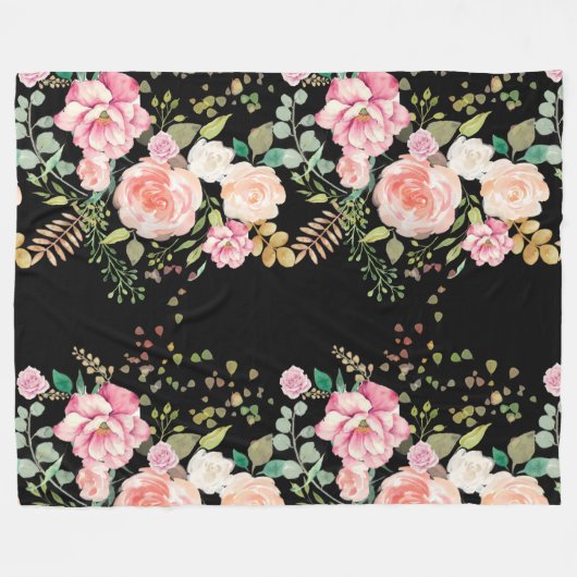 Couverture Polaire fleur de printemps (Devant (Horizontal))