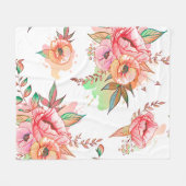 Couverture Polaire fleur de printemps (Devant (Horizontal))