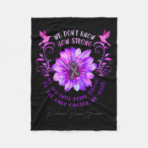 Couverture Polaire Fleur de sensibilisation à la maladie de Parkinson