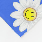 Couverture Polaire Fleur de sourire de marguerite (Coin)