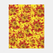 Couverture Polaire Fleur de Tagète (Devant)