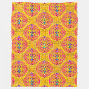 Couverture Polaire Fleur de vie / Blume des Lebens - sans soudure II