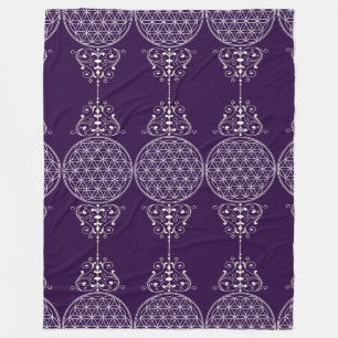 Couverture Polaire Fleur de vie / Blume des Lebens - vintage I