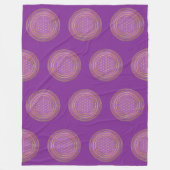 Couverture Polaire Fleur De Vie - Indigène Mandala 4 (Devant)