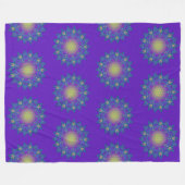 Couverture Polaire Fleur De Vie - Mandala Indien 3 (Devant (Horizontal))