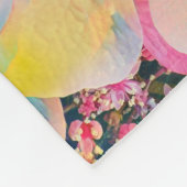 Couverture Polaire Fleur d'été Hydrangea en fleurs (Coin)