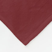 Couverture Polaire Fleur du mois de naissance, Janvier Maroon Nom du  (Coin)