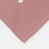 Couverture Polaire Fleur du mois de naissance, Mai Nom de la calligra (Coin)