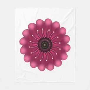 Couverture Polaire Fleur Fantastique Rose Luminescente Fleur Floral