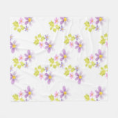 Couverture Polaire Fleur fleur mosaïque 2 (Devant (Horizontal))