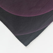 Couverture Polaire Fleur fractale grise et pourpre moderne abstraite (Coin)