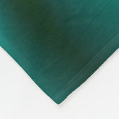 Couverture Polaire Fleur fractée vert émeraude (Coin)