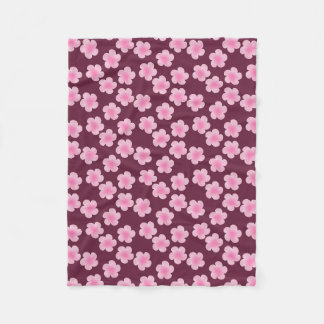 Couverture Polaire Fleur Frangipani rose Motif sans couture