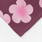 Couverture Polaire Fleur Frangipani rose Motif sans couture (Coin)