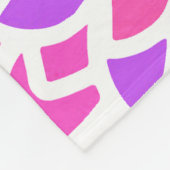 Couverture Polaire Fleur Hippie rose Rétro Moderne (Coin)