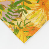 Couverture Polaire Fleur jaune (Coin)