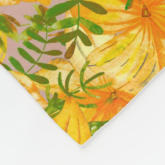 Couverture Polaire Fleur jaune (Coin)