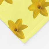 Couverture Polaire Fleur jonquille jaune Motif sans couture sur (Coin)